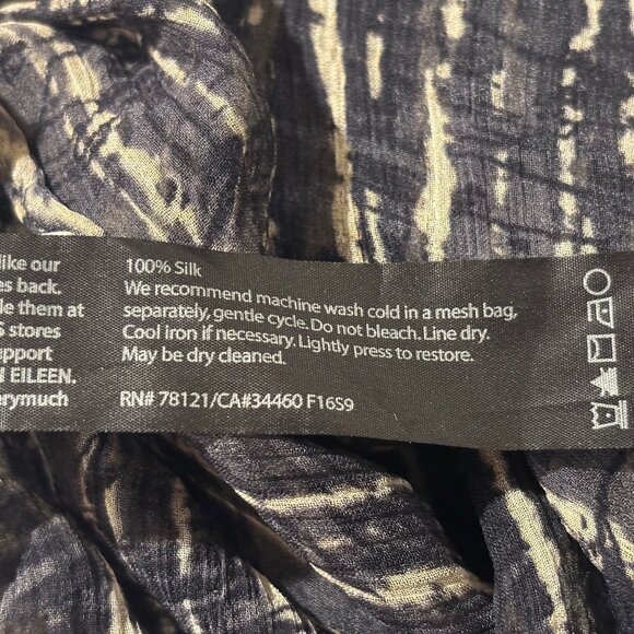 Eileen Fisher Sheer 100% Silk Sleeveless Tunic Top M/L - Picture 12 of 12